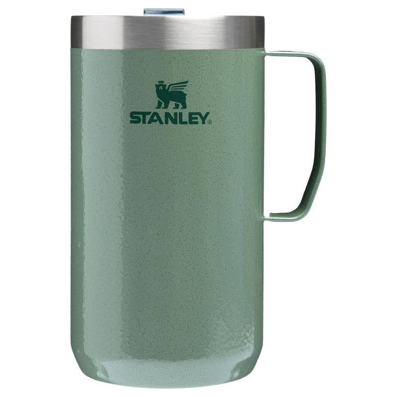 Front. Stanley - Green Camping Mug 6.81 in. H X 5.12 in. W X 3.64 in. L 24 oz 1 pk - Green.