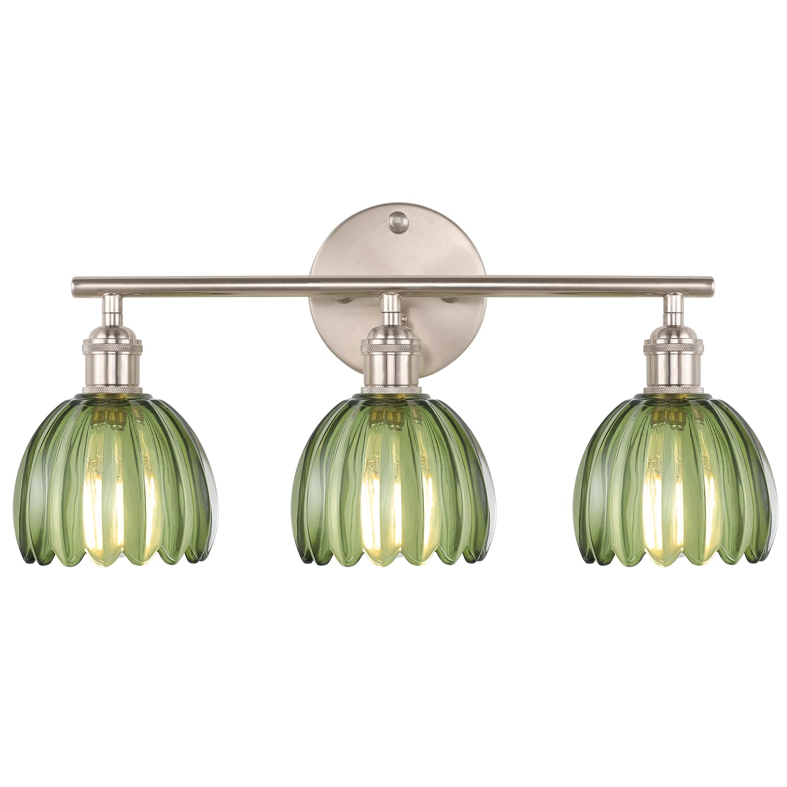 3 Heads-Nickel Base-Tulip Green-Hardwired