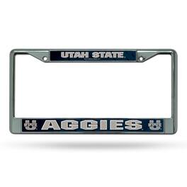 Rico Industries - Utah State Aggies Chrome Metal License Plate Frame - Multi