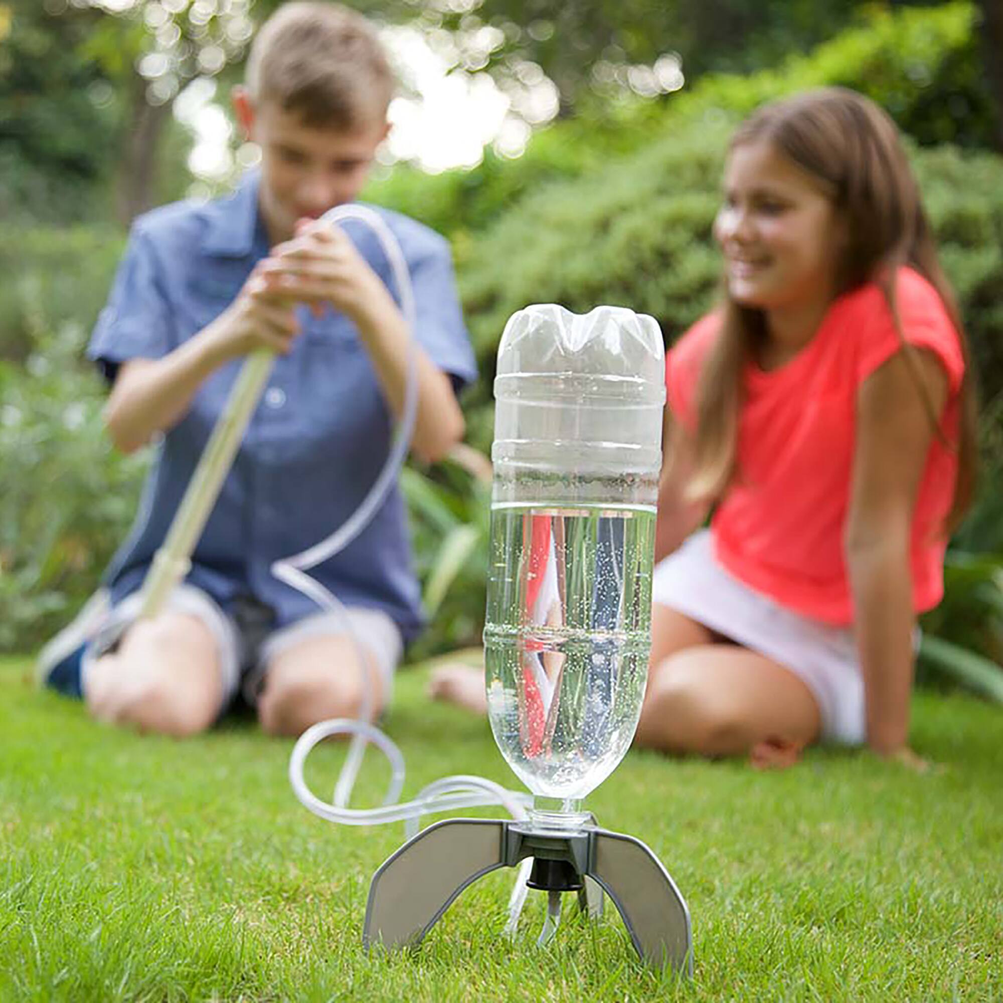 Alt View 3. 4M - Science In Action Water Rocket - Bottle Rocket Launcher Kit, Kinetic Energy Outdoor Project - Multicolor.