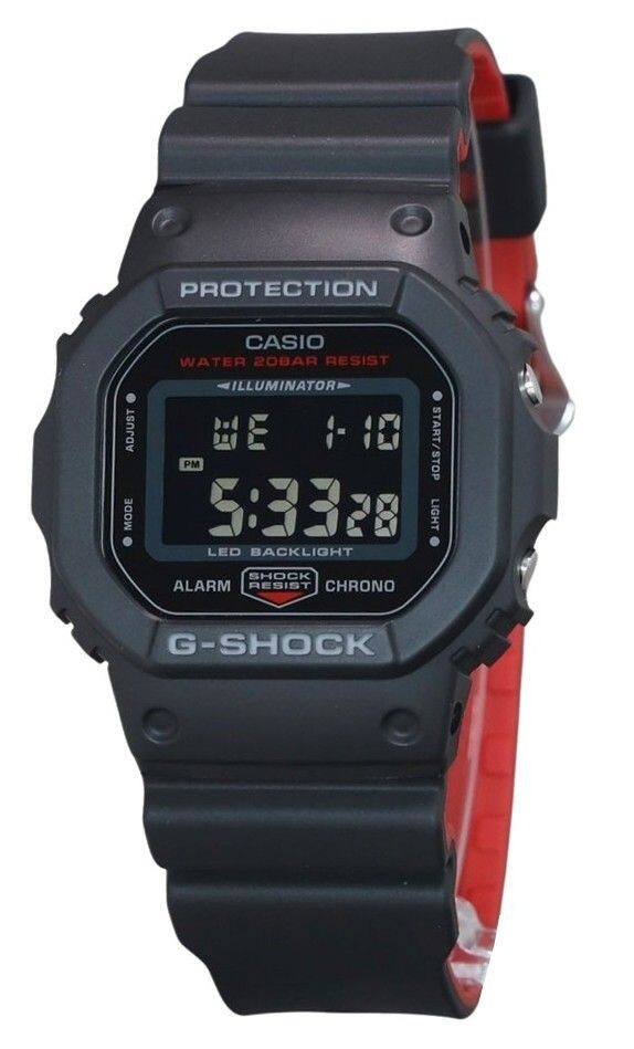 PROTECTION ADJUST MODE CASIO WATER 200M RESIST ILLUMINATOR BE 11 START/STOP PM 5:33 28 2 LIGHT LED BACKLIGHT SHOCK ALARM RESIST CHRONO G-SHOCK
