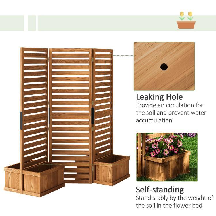 Leaking Hole  
Provide air circulation for the soil and prevent water accumulation

Self-standing  
Stand stably by the weight of the soil in the flower bed