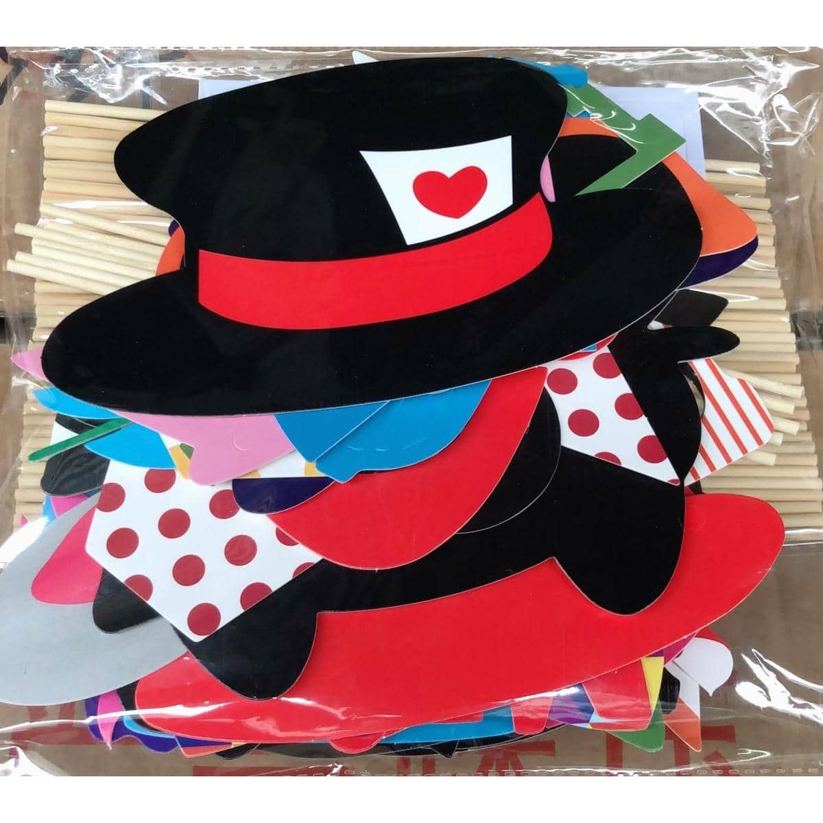 JuzToys - 66 Pieces Set Graduation Photo Booth Prop - Multi