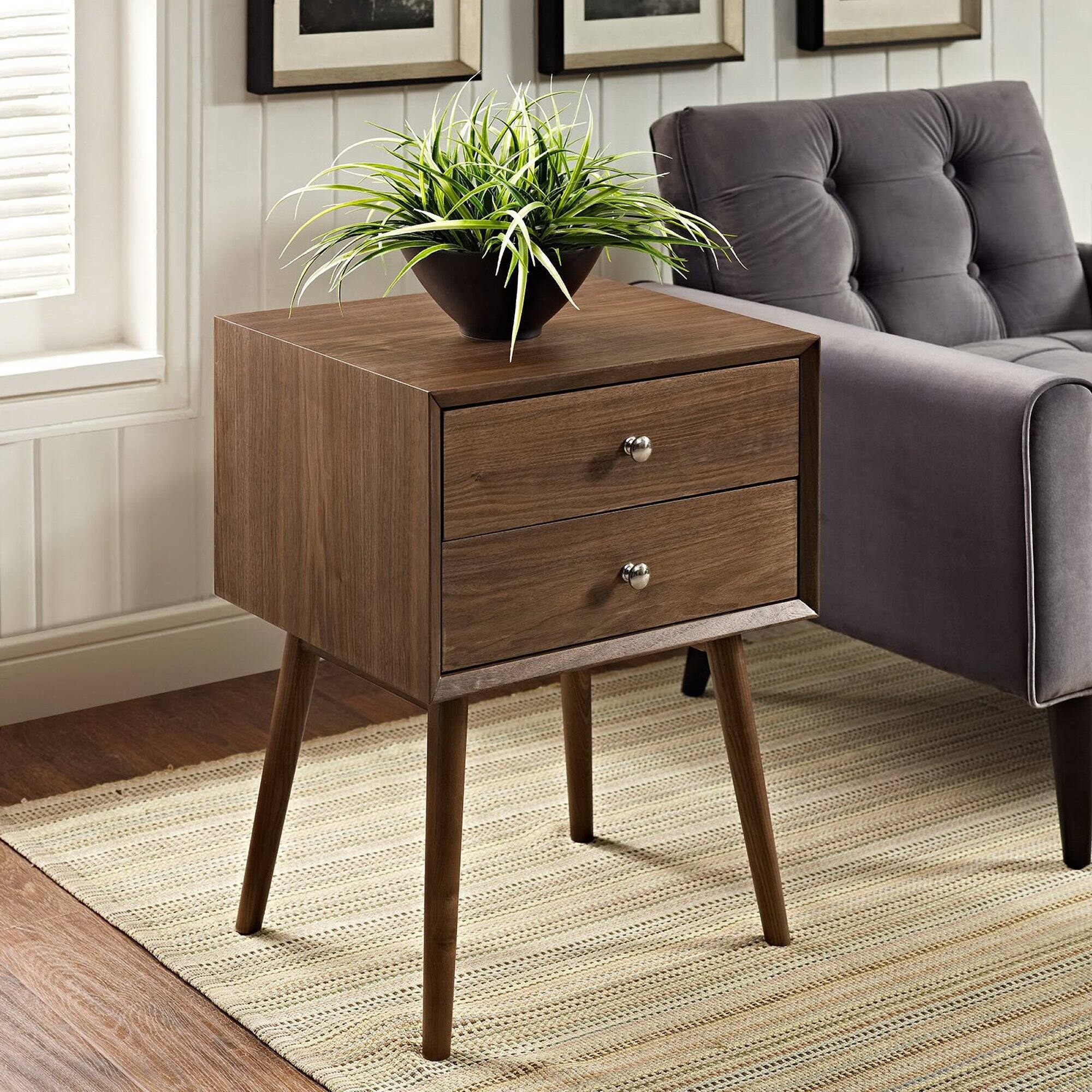 Left. Modway - Dispatch Nightstand by Modway - Walnut.