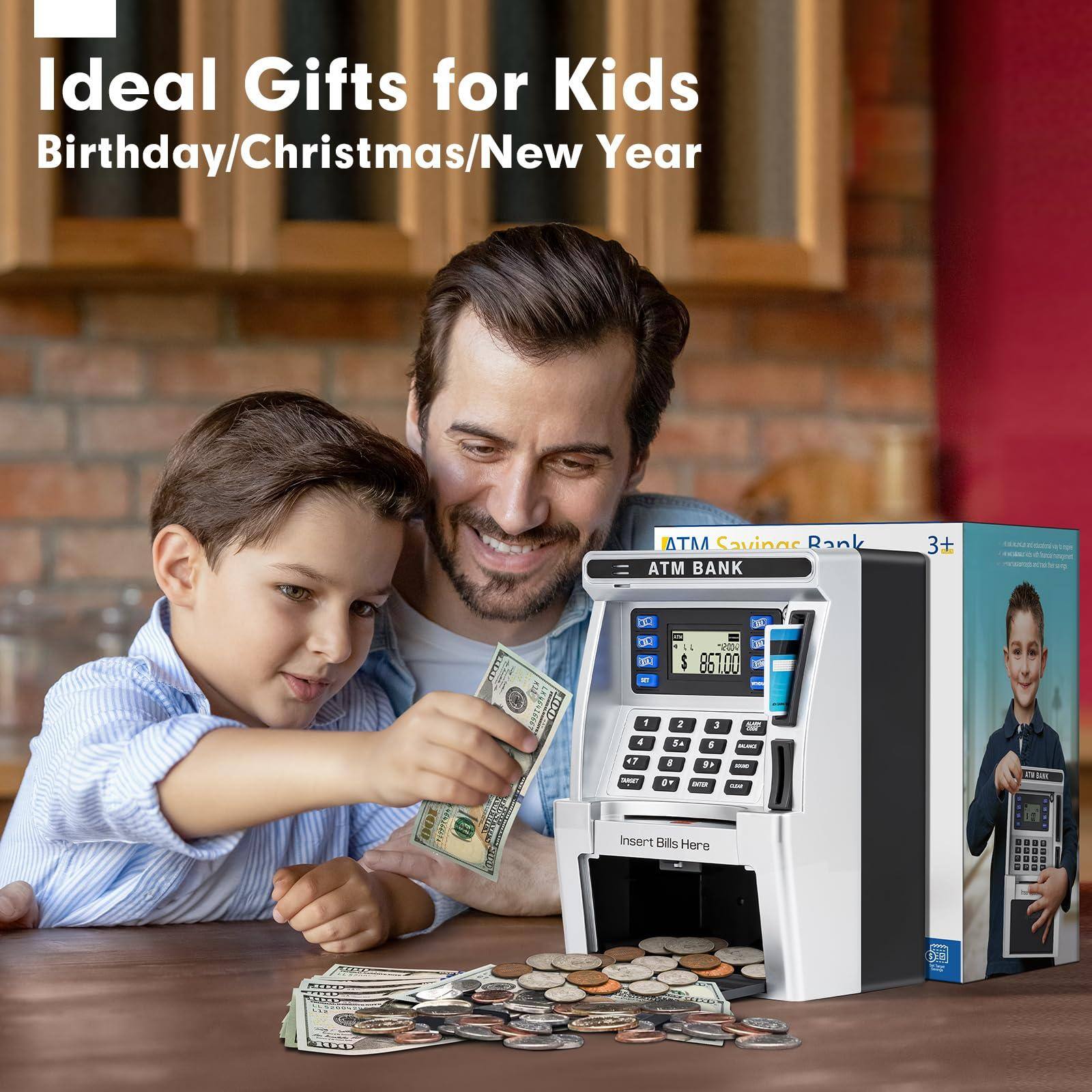 Ideal Gifts for Kids  
Birthday/Christmas/New Year  

ATM Savings Bank  
3+  

Insert Bills Here  

ATM BANK  
$ 861.00