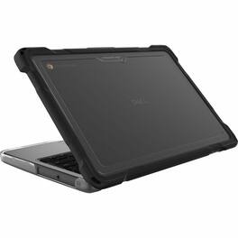 Gumdrop - SlimTech Chromebook Case - For Dell Chromebook - Textured Grip - Drop Resistant, Bump Resistant - Transparent