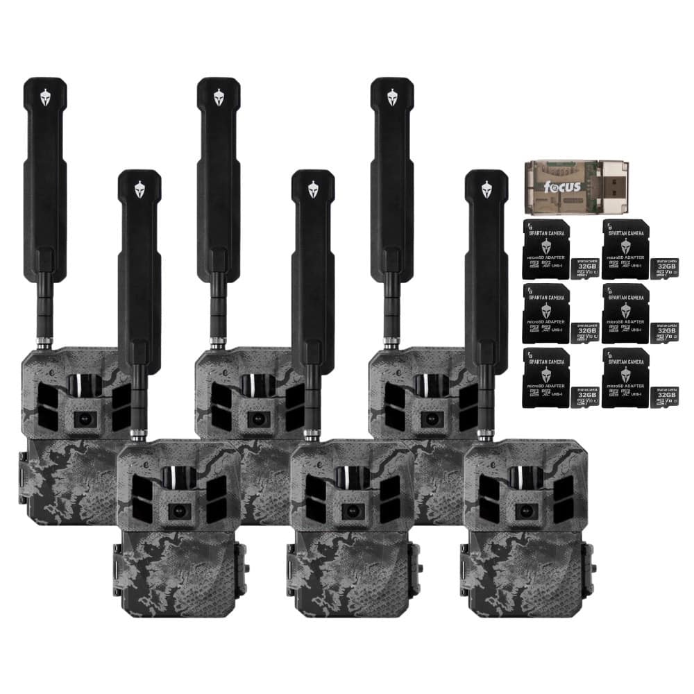 Spartan Camera - Spartan GoLive3 4G/LTE Multi-Carrier Trail Camera (Areus Camo) 6-Pack Bundle
