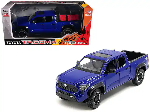TACOMA
14+ Mijo Exclusives
1:24 SCALE
TACOMA
01018 CONDER TOYOTA TACOMA TRD ROAD OFF
