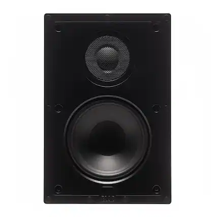Front. ELAC - Elac IW-V61-W - Vertex 1 6.5" In-Wall Speaker - Includes White Grille, Sold Individually - Black/Gray.
