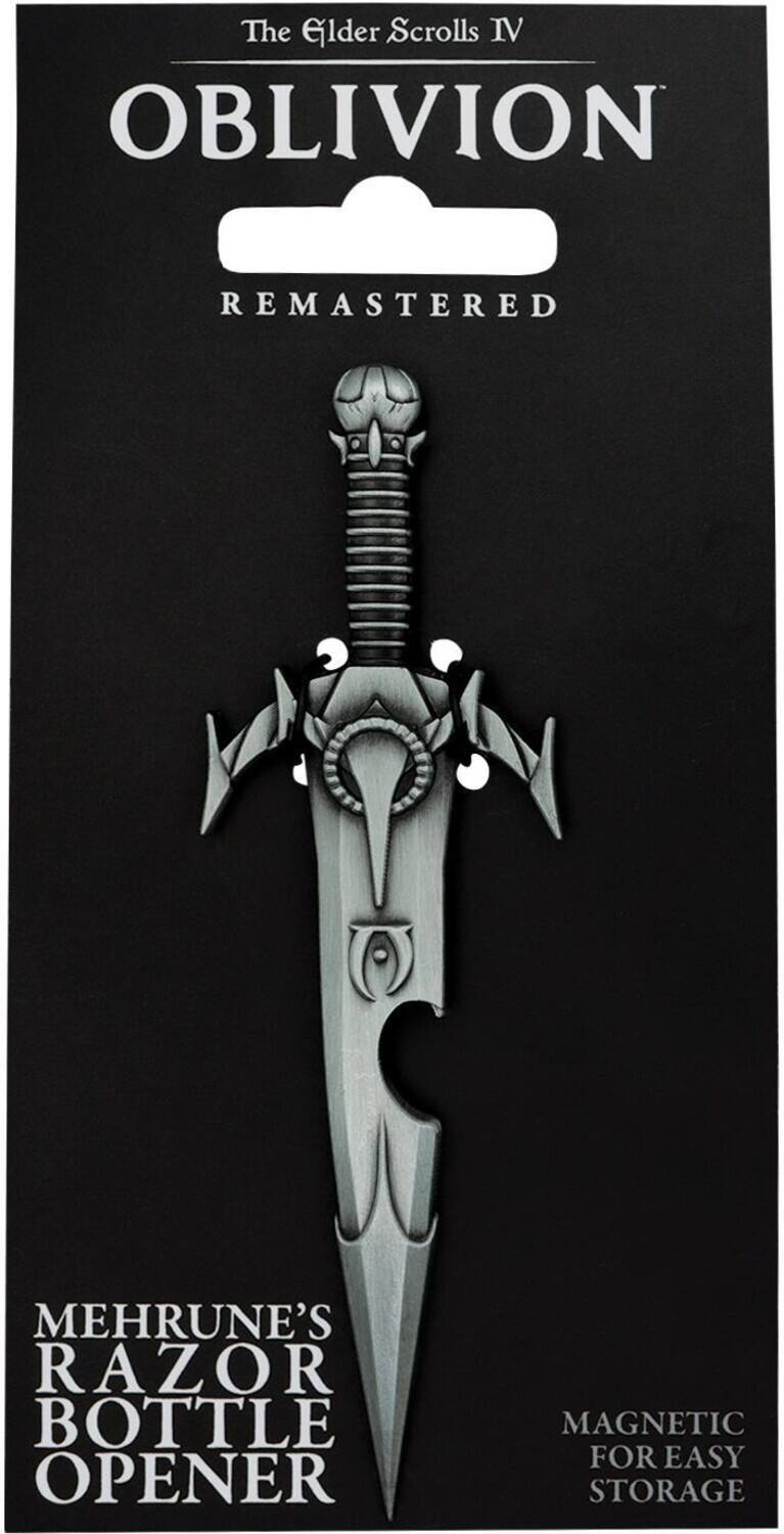The Elder Scrolls IV  
Oblivion  
Remastered  

Mehrune's Razor Bottle Opener  
Magnetic for Easy Storage