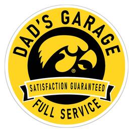 Fan Creations - Iowa Hawkeyes 16" Dad's Garage Wood Sign - Multicolor