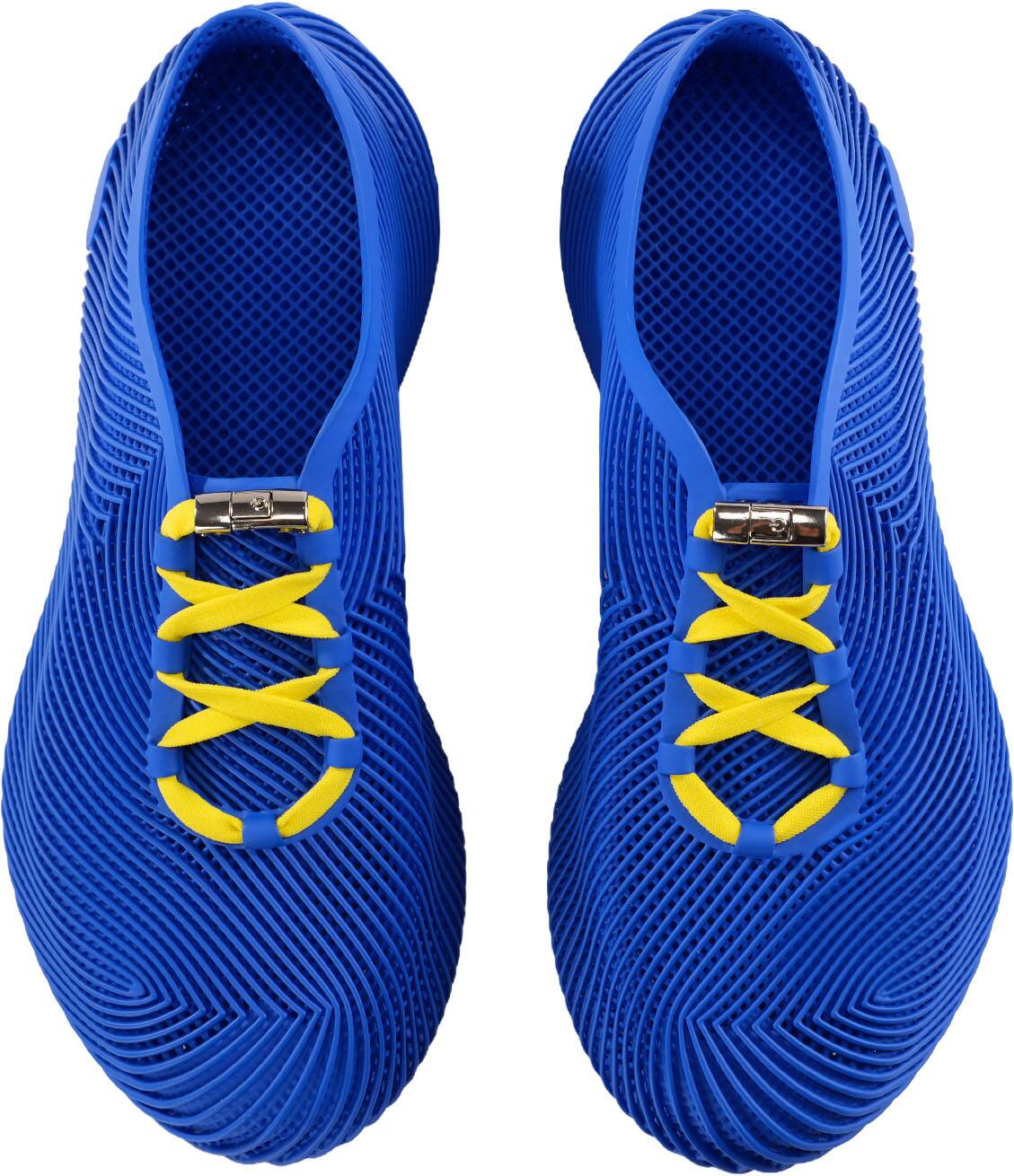 Alt View 1. Nexbie - Nexbie - Aeroraise 3D Printed Sneakers - Best Buy 60th Anniversary - Blue.