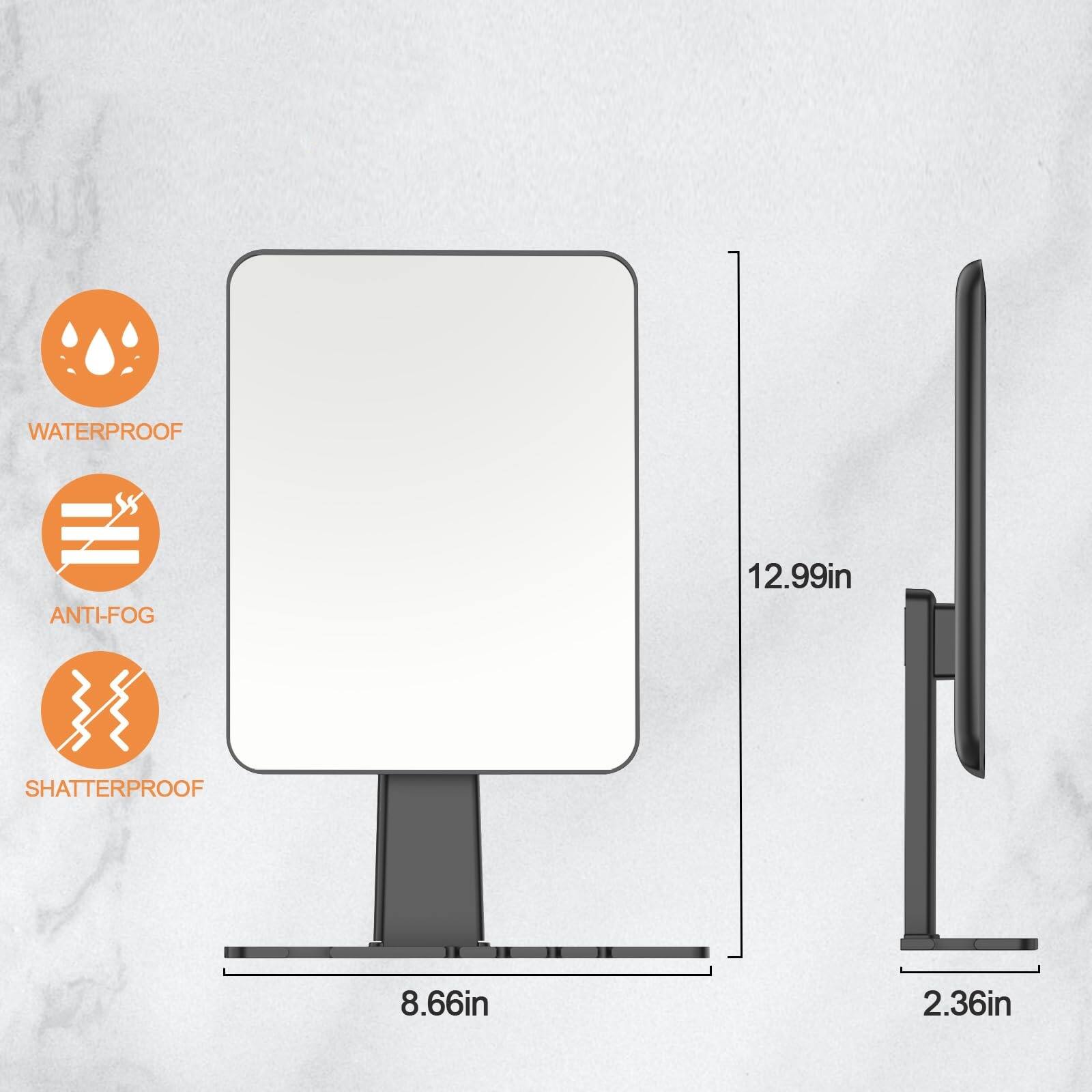 WATERPROOF  
ANTI-FOG  
SHATTERPROOF  

12.99in  
8.66in  
2.36in