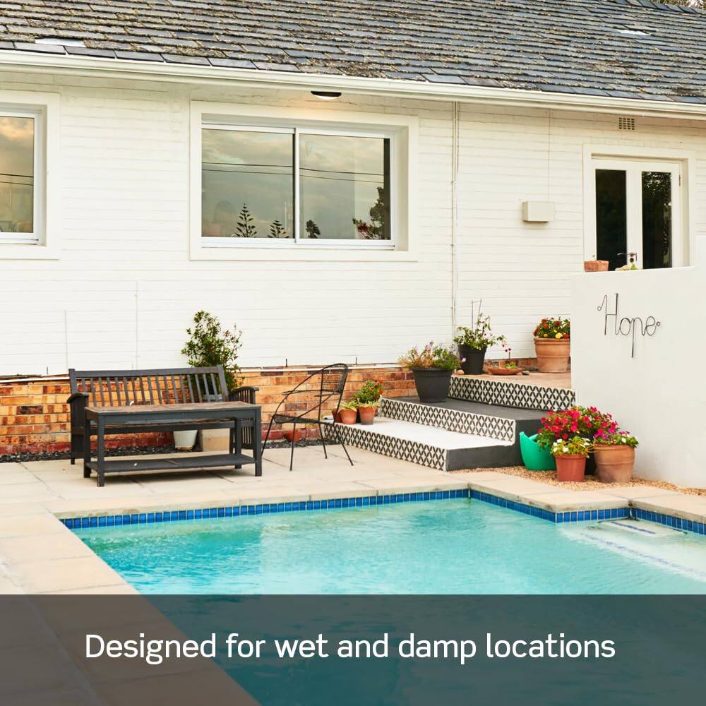 Designed for wet and damp locations