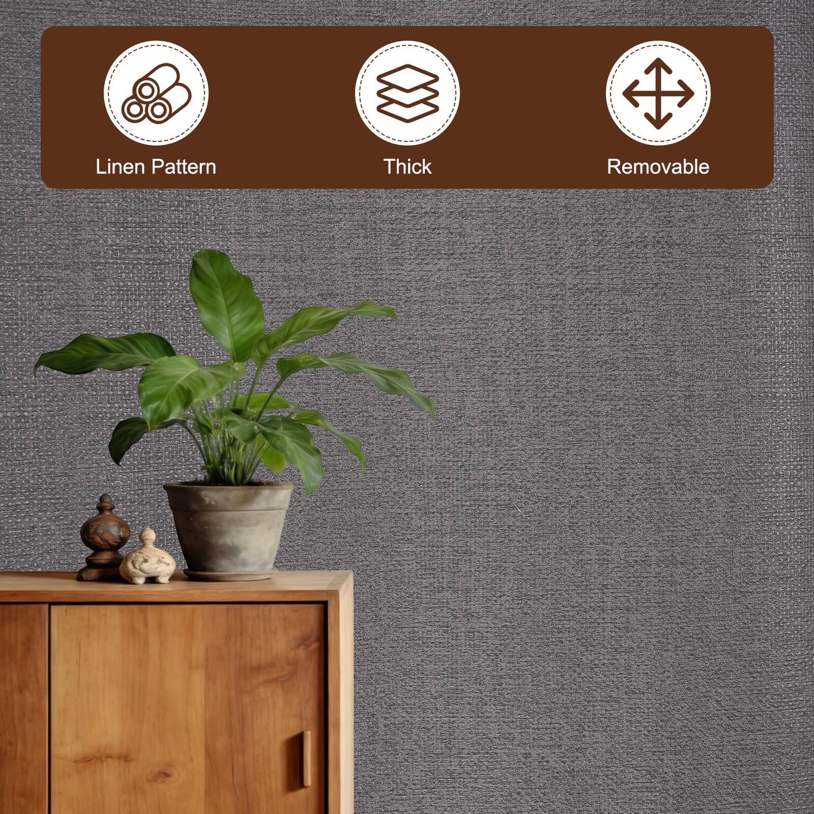 Linen Pattern Thick Removable