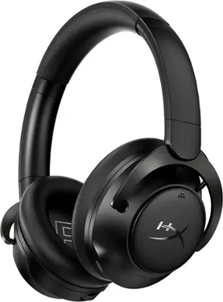 Front. HyperX - Cloud MIX 2 Dual Wireless Gaming Headset for PC, PS5, PS4, Nintendo Switch, Steam Deck, and Mobile - Black.