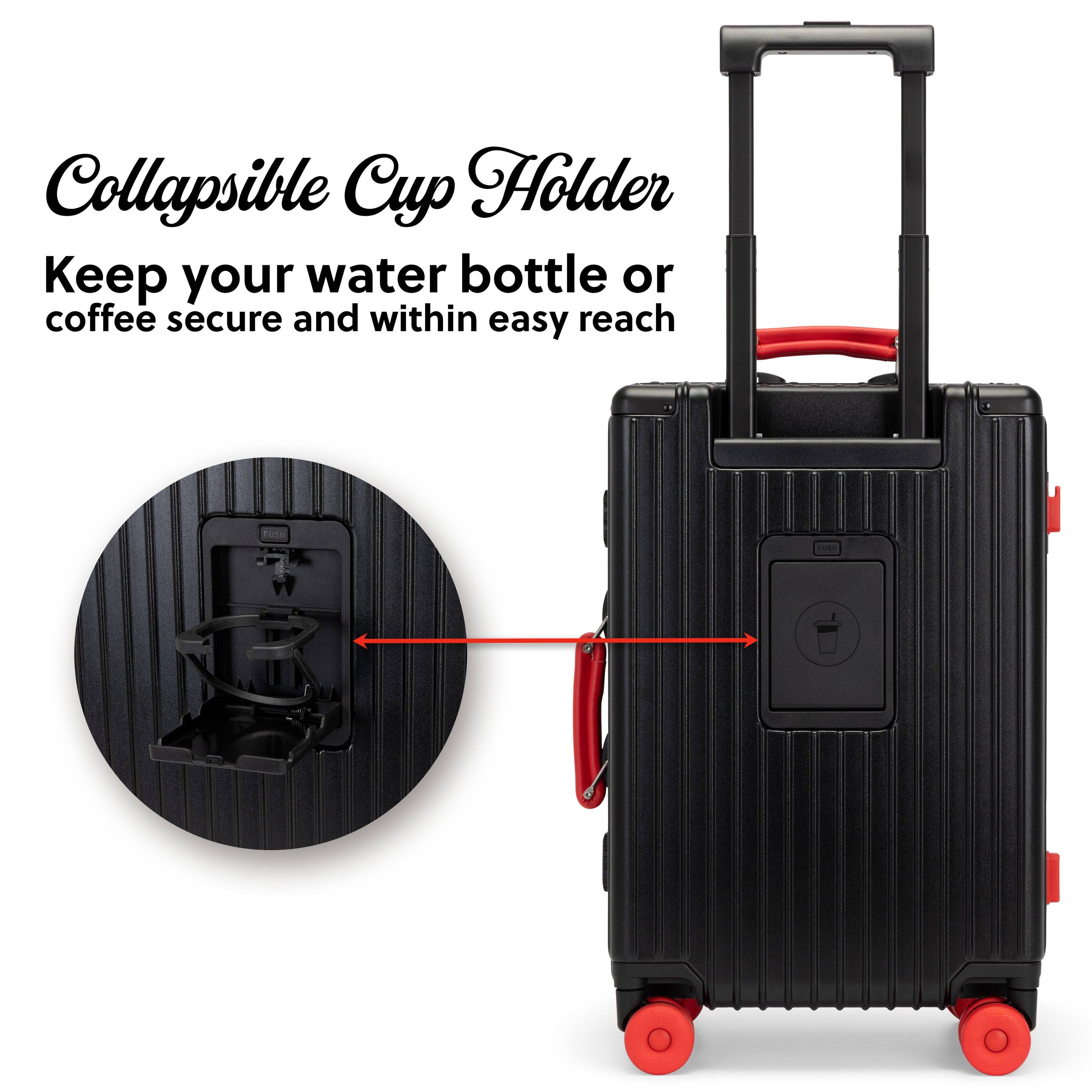Collapsible Cup Holder  
Keep your water bottle or coffee secure and within easy reach