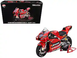 Mini GT - Ducati Desmosedici #43 Jack Miller "Presentation" "MotoGP World Championship" (2022) 1/12 Motorcycle - Red