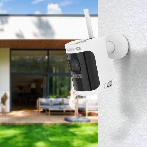 Back. Swann - 4K Ultra HD Security Camera Extra 4K Wireless Camera for AllSecure4K Kits - White.