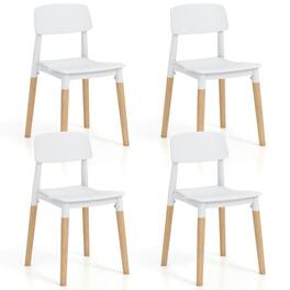 Kadyn - Dining Chairs, Kitchen Chairs Trattoria Chairs,Modern Dining Side Chairs Set of 4 with Ergonomic Backrest - White