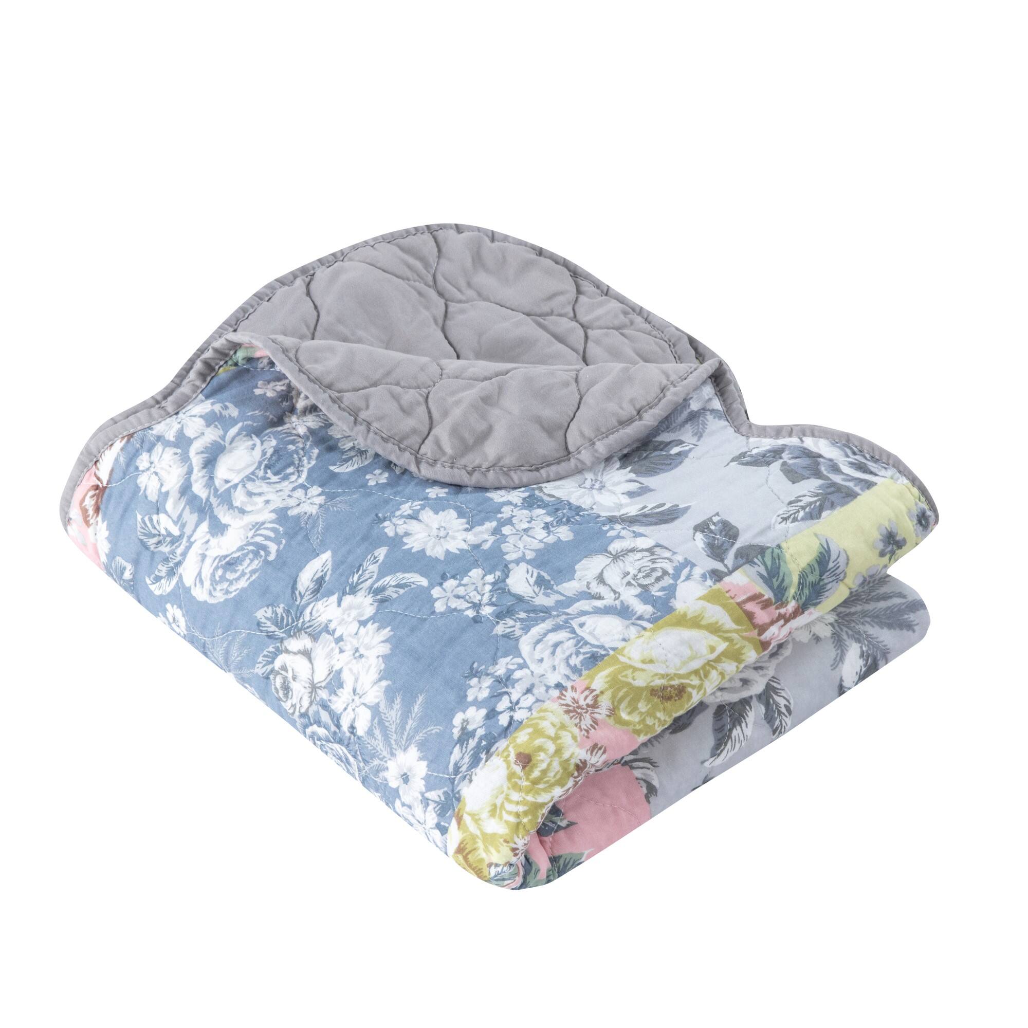 Left. BreeBe - Emma Throw - Gray.