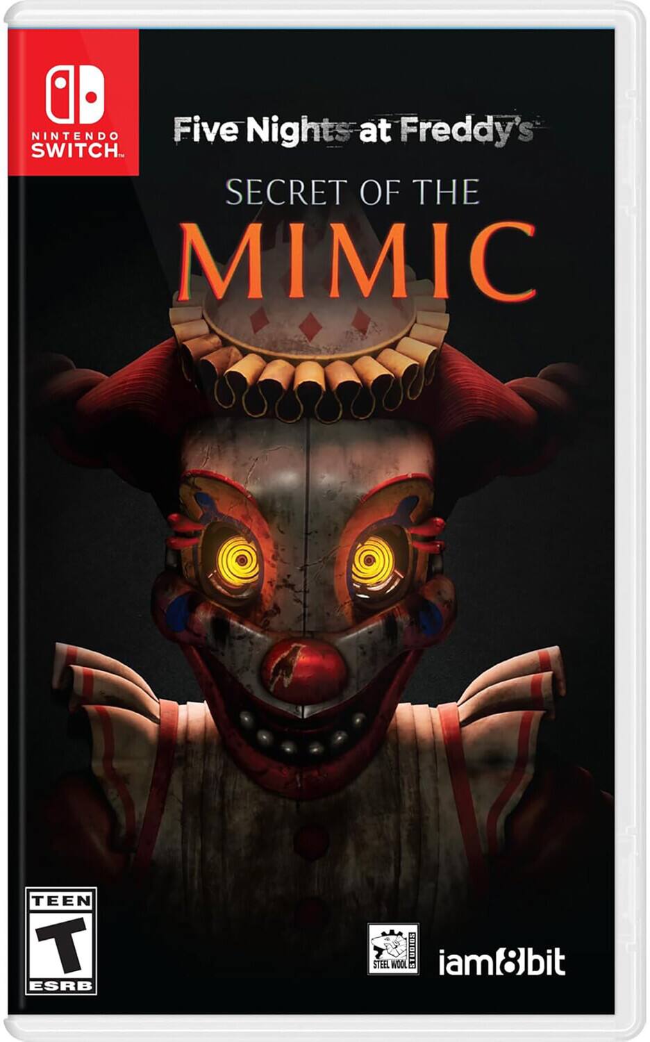 NINTENDO Five Nights at Freddy's SWITCH. SECRET OF THE MIMIC TEEN ESRB STEEL WOOL STUDIOS iam8bit