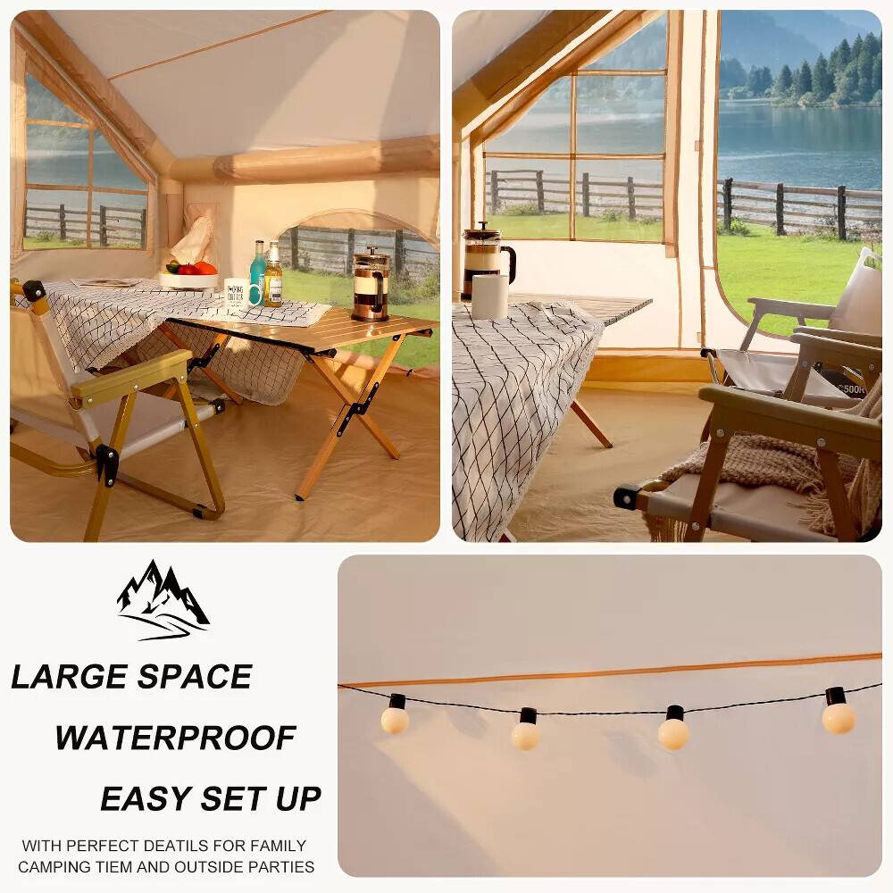500k Large Space Waterproof Easy Set Up with Perfect Details for Family Camping Time and Outside Parties