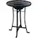 Front Standard. Smart Solar - Mosaic Solar Birdbath with Metal Stand Ceramic Glazed Finish.