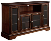 Walker Edison Rustic Highboy Wood TV Stand for Most Flat ...