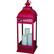 Front Standard. Smart Solar - San Nicola Triple LED Candle Lantern-Red.