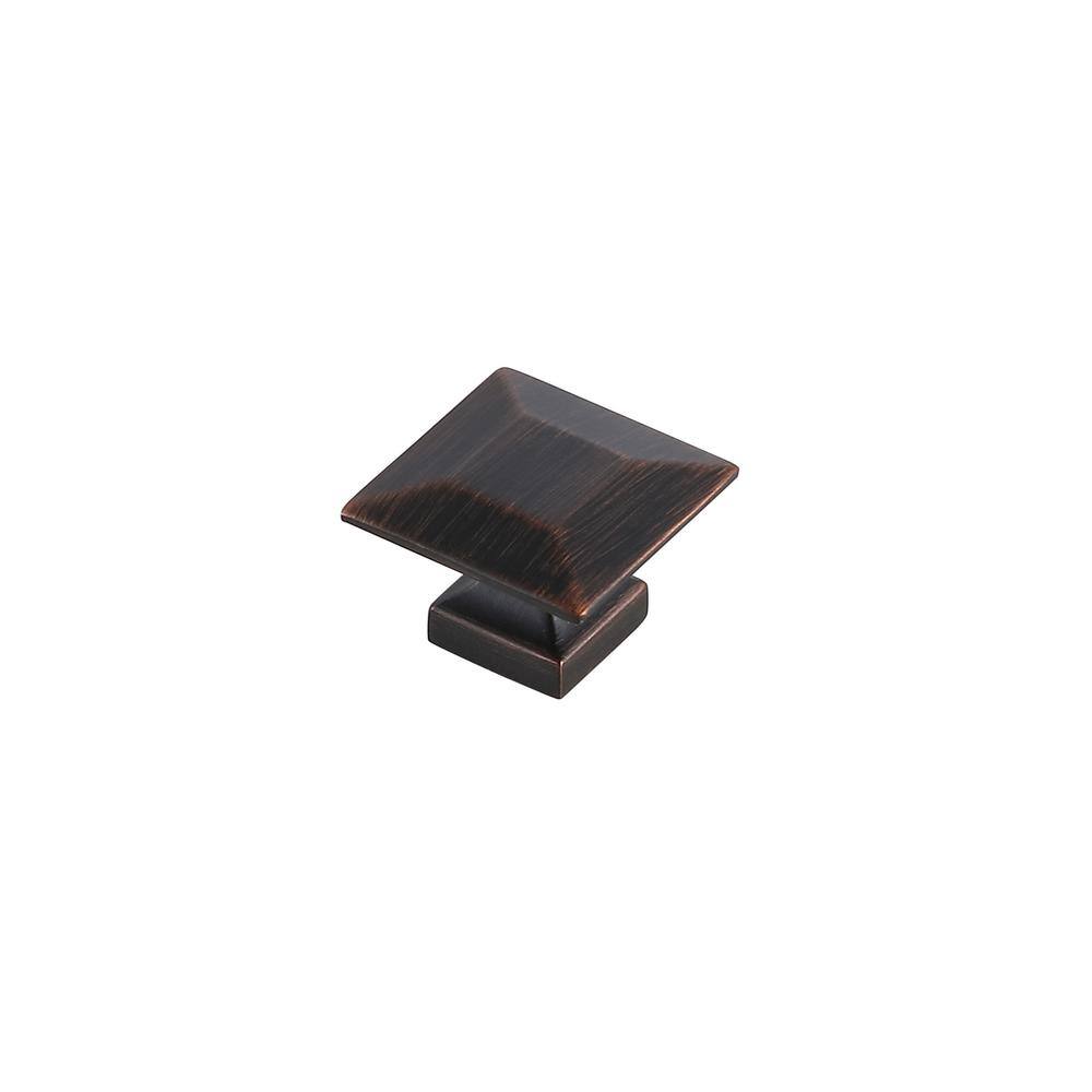 Back. Elegant Decor - Cecil 1.3" Oil-rubbed Bronze Square Knob Multipack (Set of 10) - Oil-Rubbed Bronze.