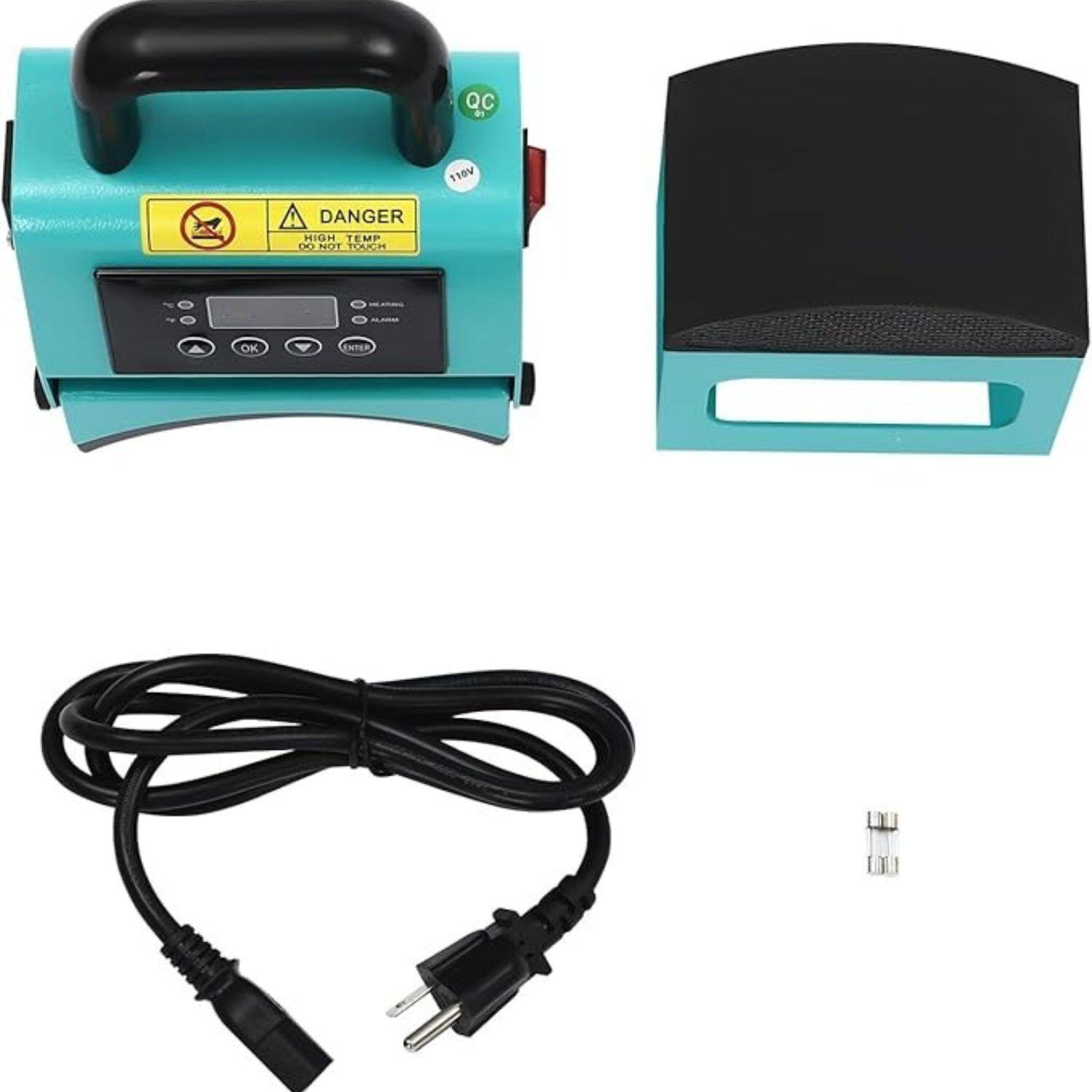 QC d1 110V DANGER HIGH TEMP DO NOT TOUCH OK ENTER