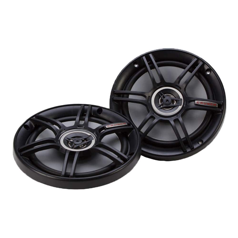 Crunch - 300 Watts 6.5-Inch Coax Shallow 4 Ohms CS Speakers, CS-65CXS - Black