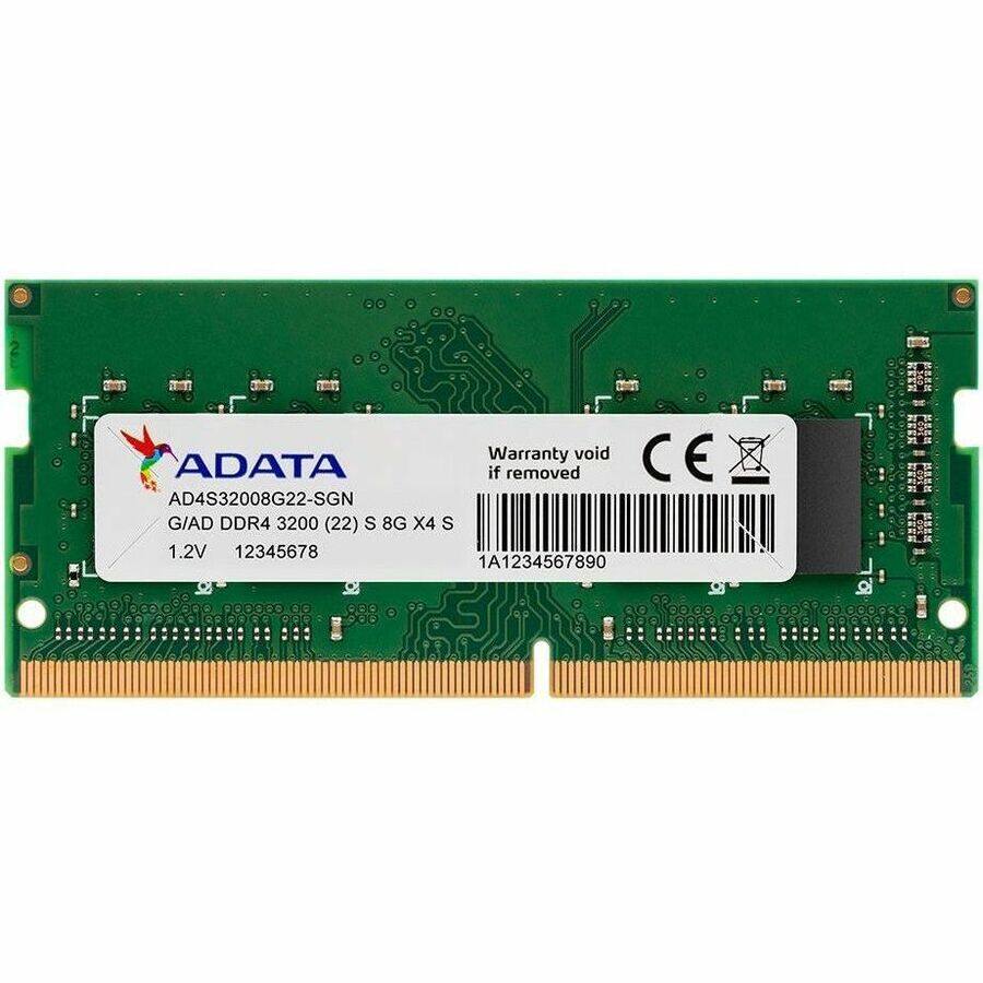 Warranty void if removed  
ADATA  
AD4S32008G22-SGN  
G/AD DDR4 3200 (22) S 8G X4 S  
1.2V  
12345678  
A1234567890