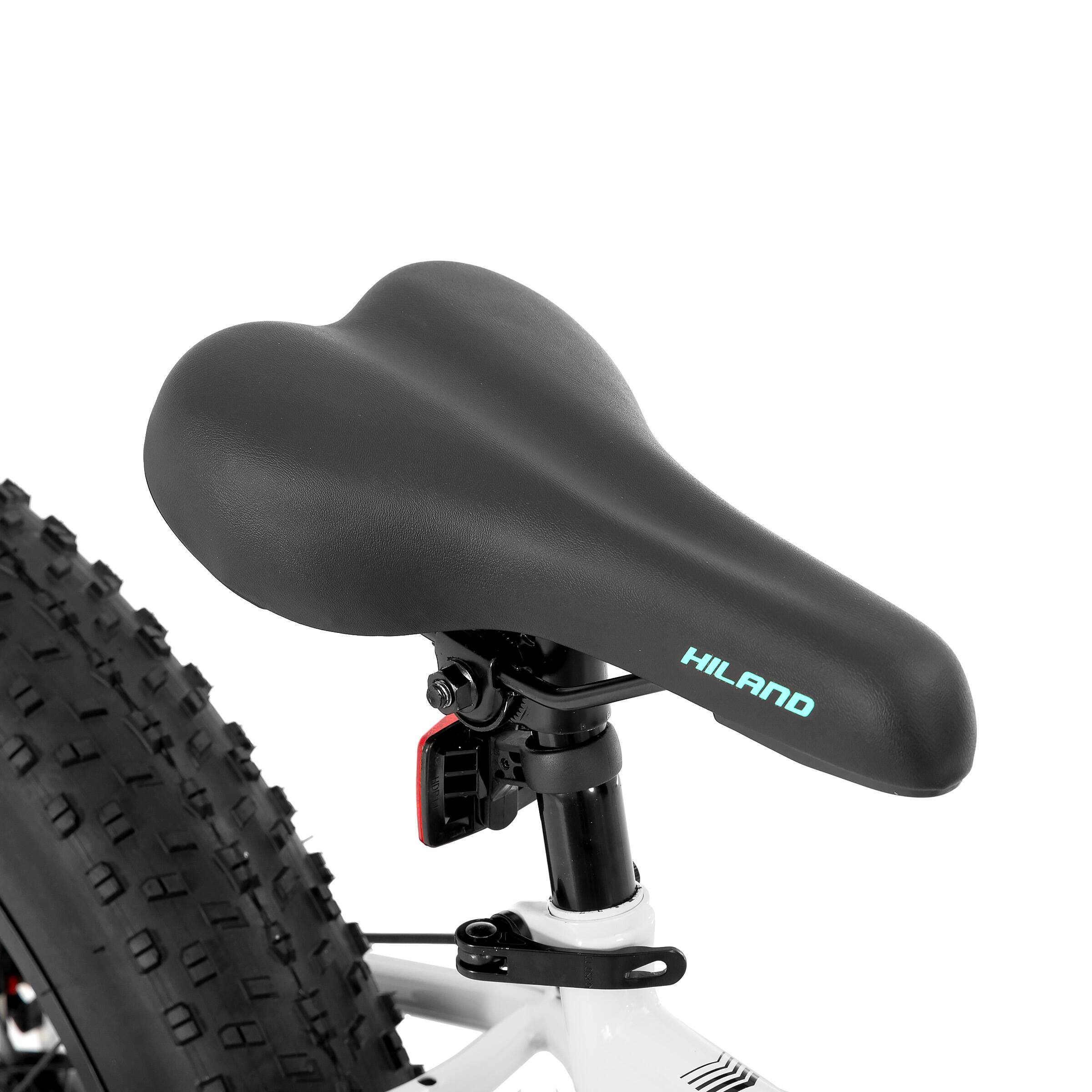 Alt View 8. HILAND - Hiland Roon 26" Fat Tire Mountain Bike - 7 Speeds - Snow Beach Bicycle - White - White.