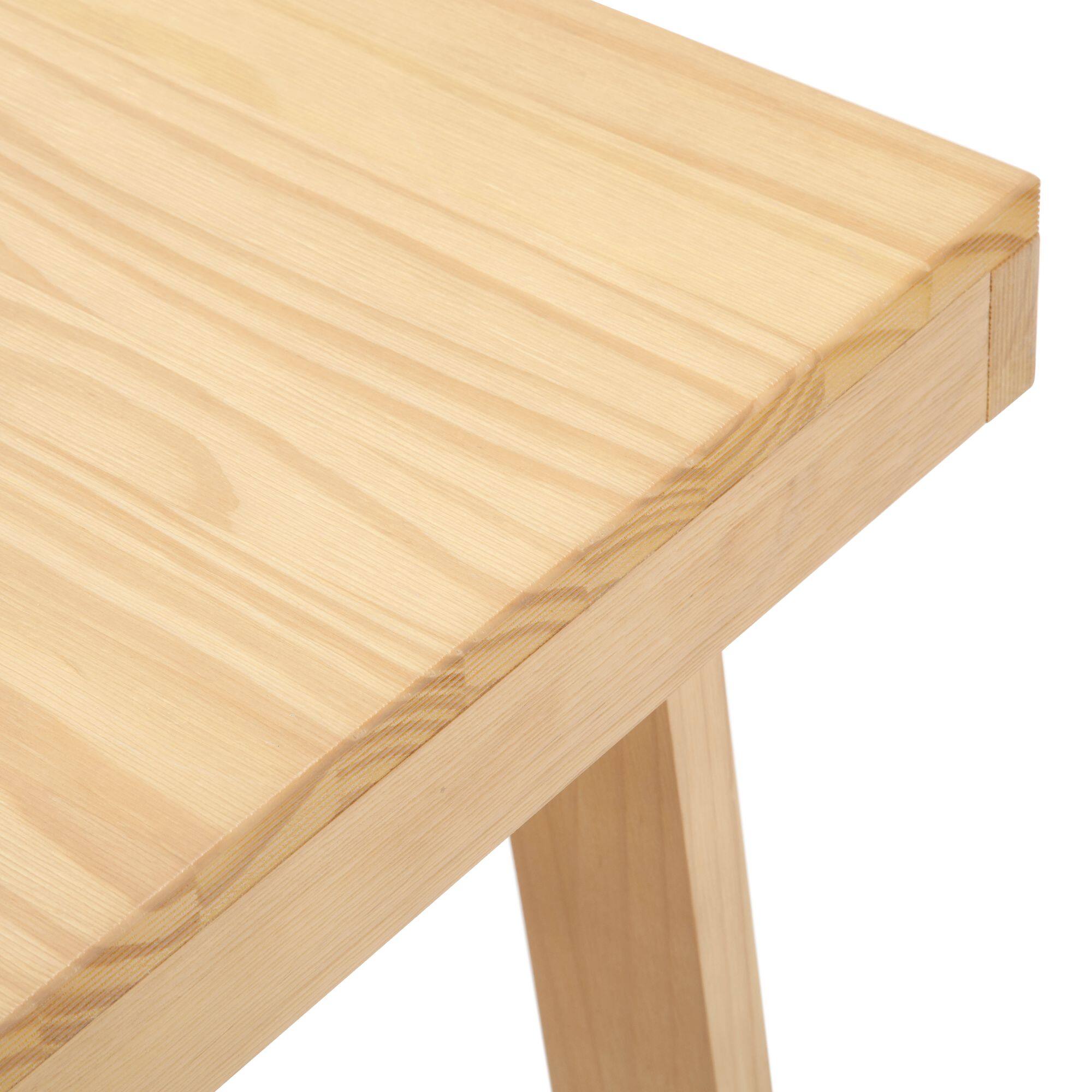 Alt View 3. Plank+Beam - Classic Rectangular Coffee Table (40in x 20in / 1020mm x 510mm), Blonde Wirebrush - Blonde Wirebrush.