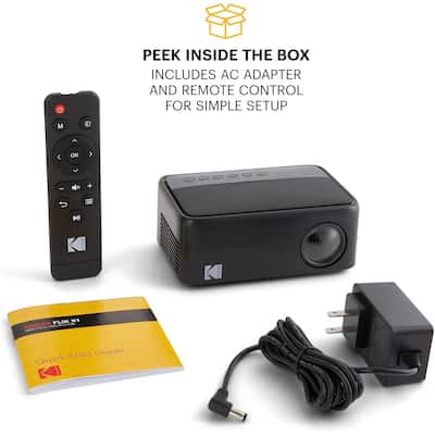 Kodak FLIK X1 100” Mini Projector, Portable Pico Projector with Kodak FLIK X1 100” Mini Projector, Portable Pico Projector with