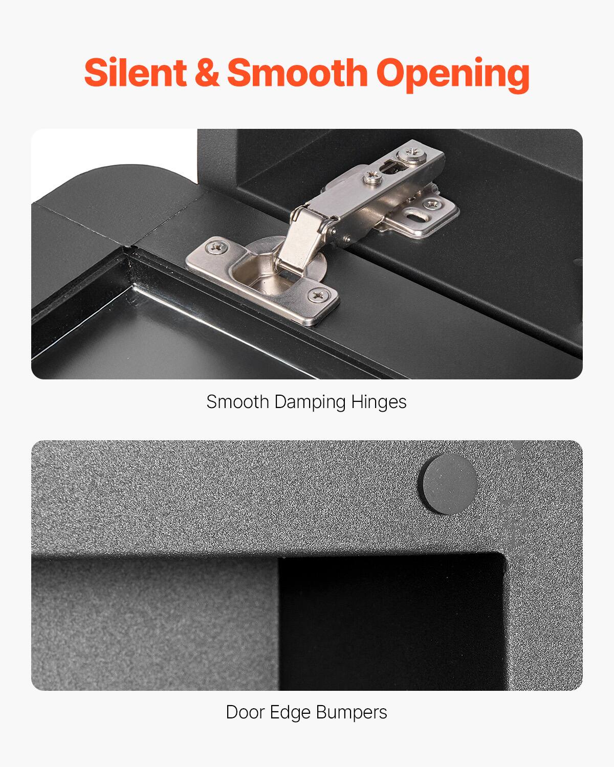 Silent & Smooth Opening

Smooth Damping Hinges

Door Edge Bumpers