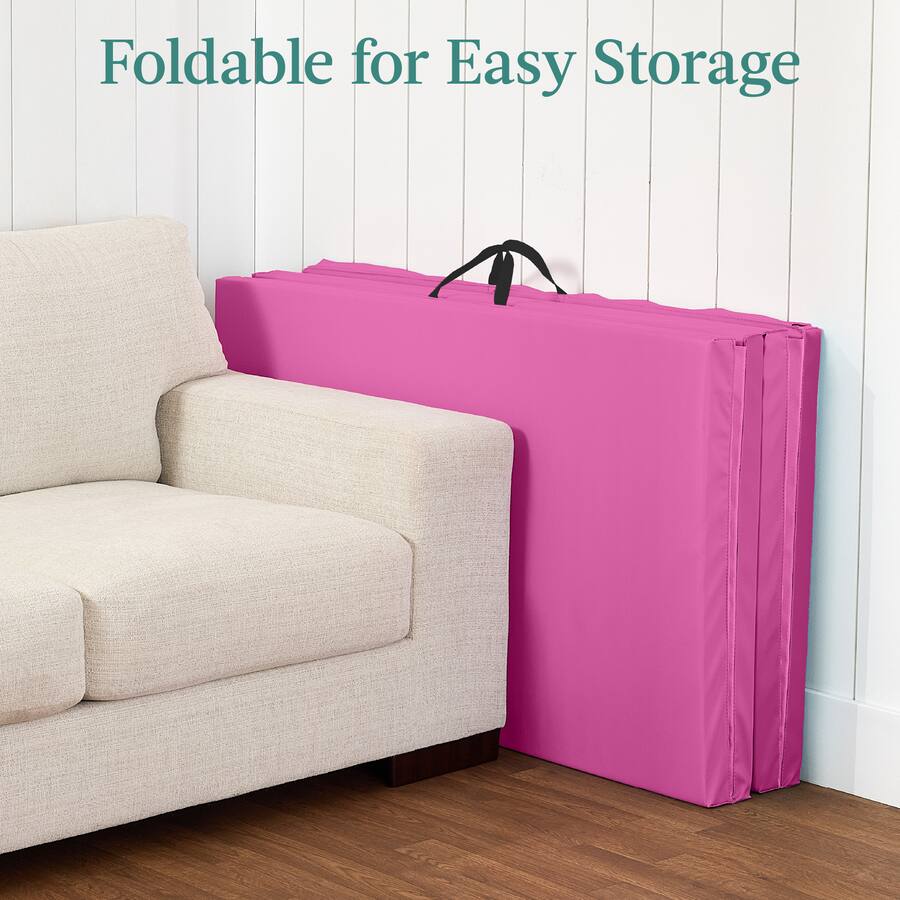 Best Choice Products 10ftx4ftx2in Folding Gym Mat 4 Panel Gymnastics ...