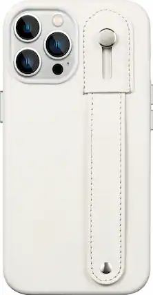 Front. SaharaCase - FingerGrip Series Case for Apple iPhone 14 Pro Max - White.