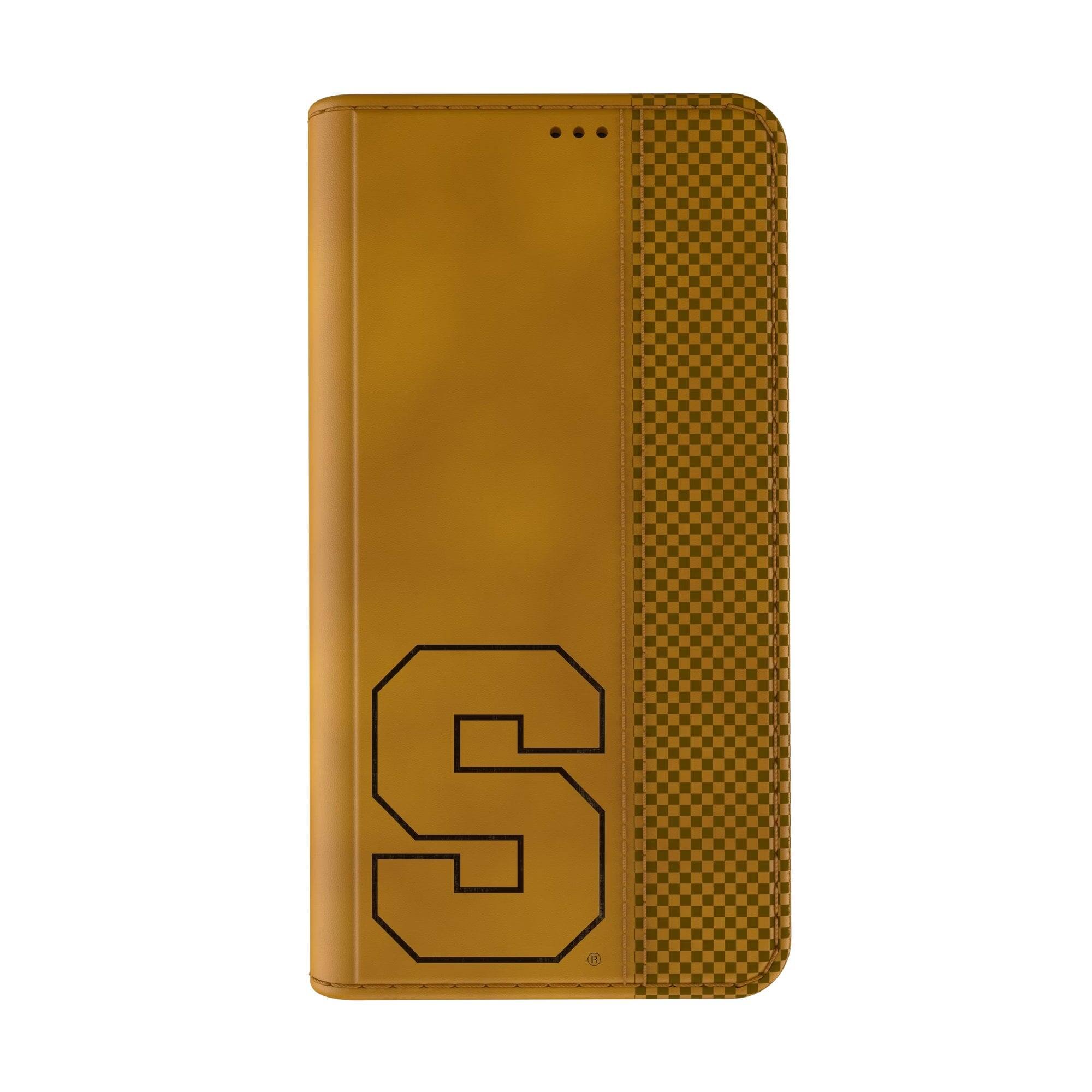 Alt View 1. Keyscaper - Syracuse Orange iPhone Folio Case - 16 Pro - Multicolor.