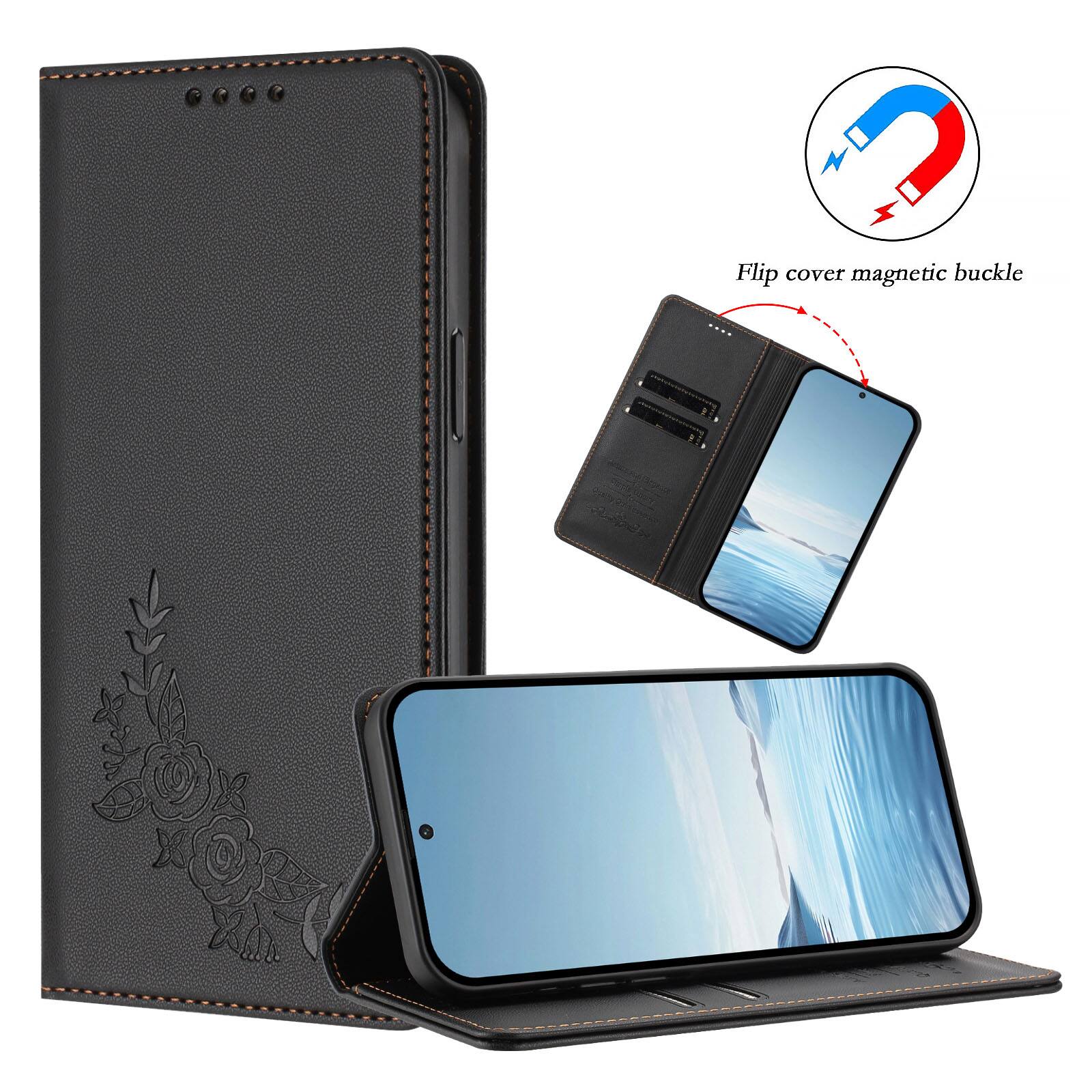 Flip cover magnetic buckle