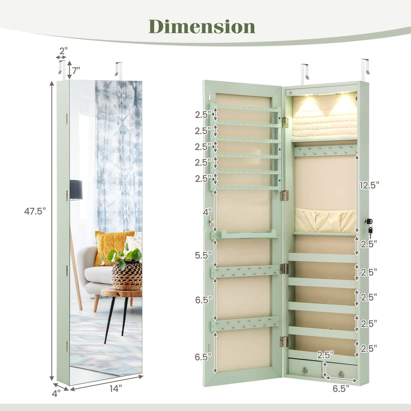 Dimension

2"  
7"  
2.5"  
2.5"  
2.5"  
2.5"  
2.5"  
12.5"  
47.5"  
4"  
5.5"  
6.5"  
2.5"  
25"  
2.5"  
2.5"  
6.5"  
2.5"  
125"  
4"  
14"  
6.5"