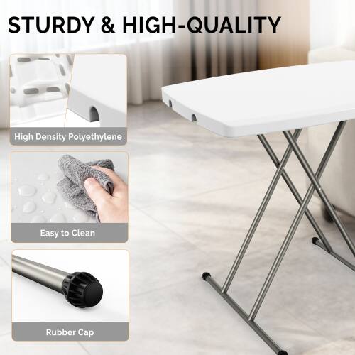 STURDY & HIGH-QUALITY

High Density Polyethylene

Easy to Clean

Rubber Cap