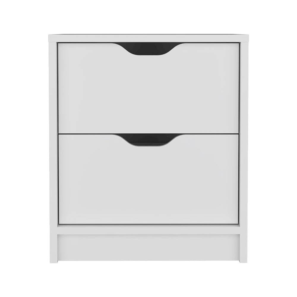 Alt View 1. TuHome - Basilea Nightstand White MDF - White.