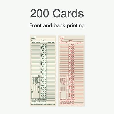 200 Cards  
Front and back printing  

NAME  
NO  
DATE  

NO  
DATE  

TOTAL INSTRUCTIONS  
TOTAL INSTRUCTIONS