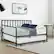 Alt View 3. Gymax - Gymax Twin Trundle DayBed w/ 4 Casters Mattress Platform Bed Sofa - Black.