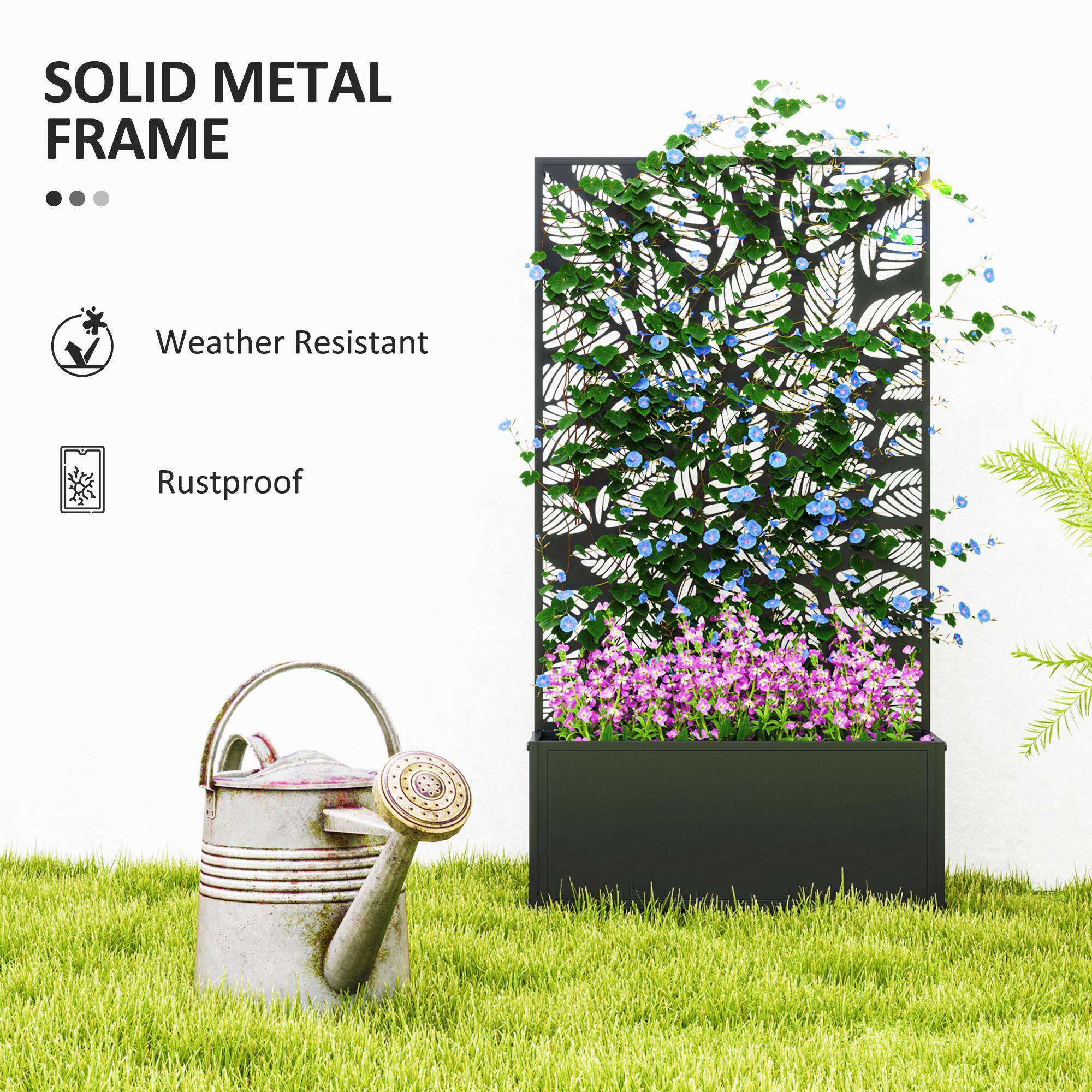 SOLID METAL FRAME

Weather Resistant
Rustproof