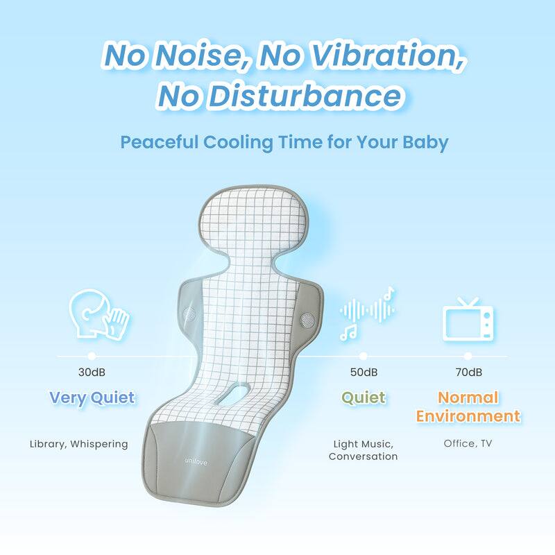 No Noise, No Vibration, No Disturbance  
Peaceful Cooling Time for Your Baby  

30dB Very Quiet  
Library, Whispering  

50dB Quiet  
Light Music, Conversation  

70dB Normal Environment  
Office, TV