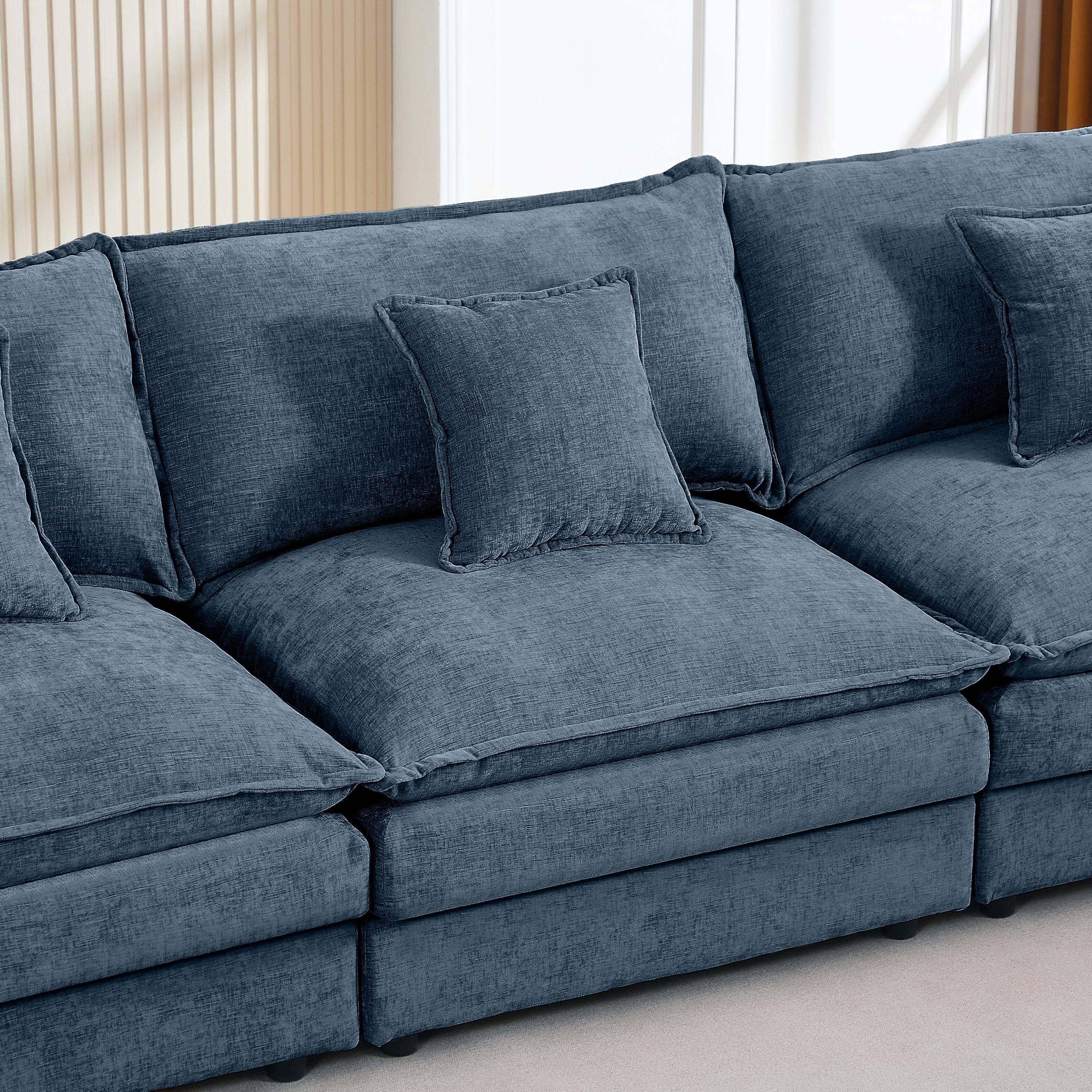 Roomtec Modular Sectional Sofa 102 Inch L Shaped Couch Set for Living ...